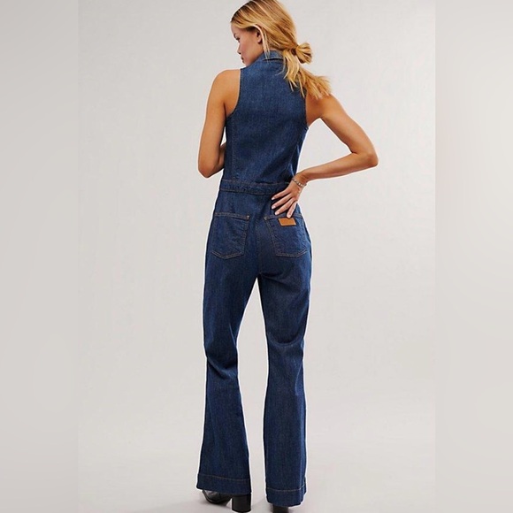 Wrangler Racer Back Denim Cat Suit - Picture 3 of 12
